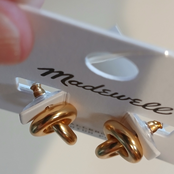 🌟NEW🌟❤️Madewell❤️Mini Chunky Donut Hoop Earrings 💥💥 - Picture 6 of 9